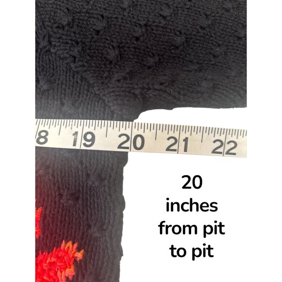 Handmade Susan Bristol Flower Knit Sweater | Bold Cottagecore Statement Cardigan - Picture 11 of 12